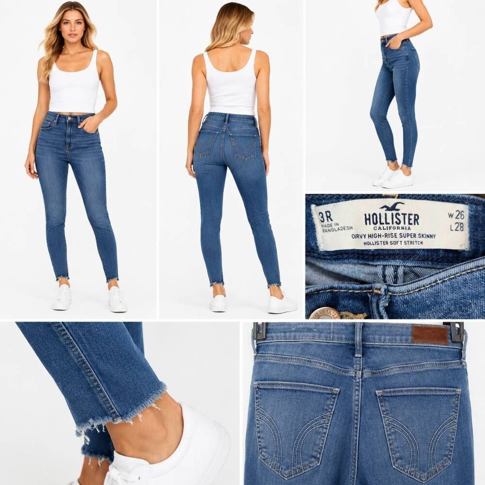 Hollister Curvy High Rise Skinny Jeans 26x28